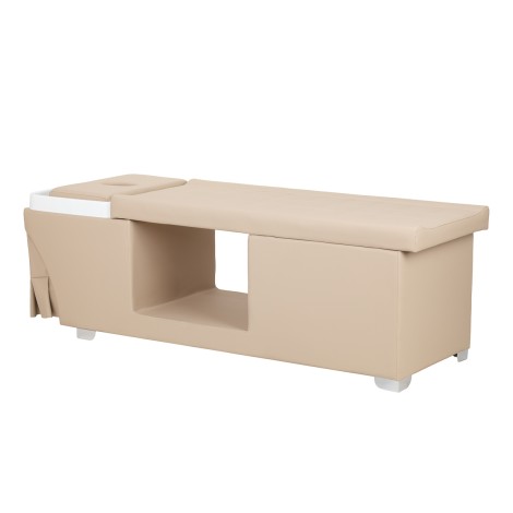 Cama de lavado de cabello Gabbiano Head Spa Maldives beige — vista lateral