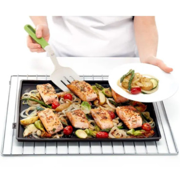 Silikonska pekača Mat Neverjena 400 x 300 mm Črna - Hendi 677018