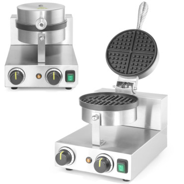 Okrogla waffle sam za vaflje Belgian Teflon Wed. 190 mm - Hendi 212172