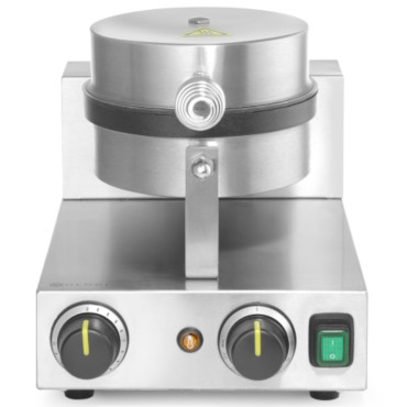 Waffle redondo único para waffles Teflon belga qua. 190 mm - Hendi 212172