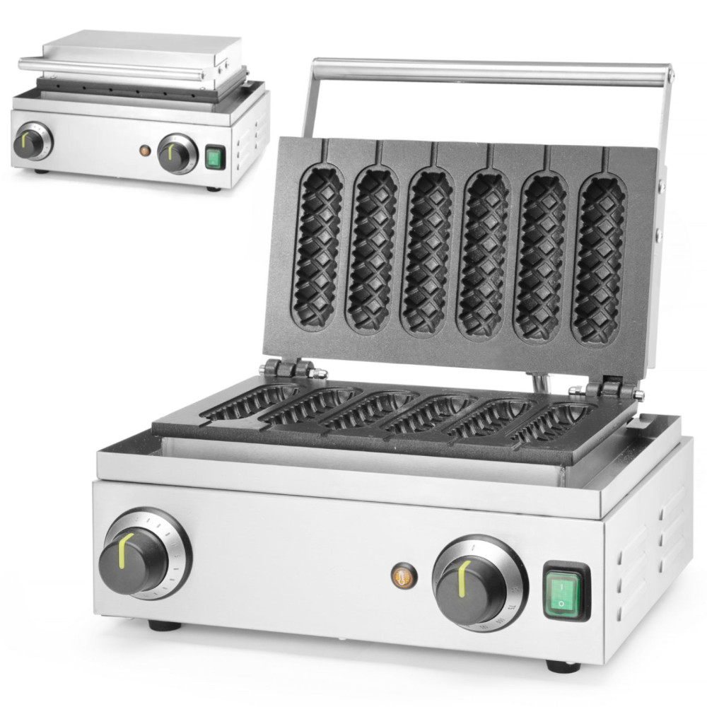 Maishundwaffel auf einem Stock auf 6 Waffeln - Hendi 212189