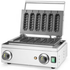 Gaufrier Corn-dog pour gaufres sur bâton pour 6 gaufres - Hendi 212189