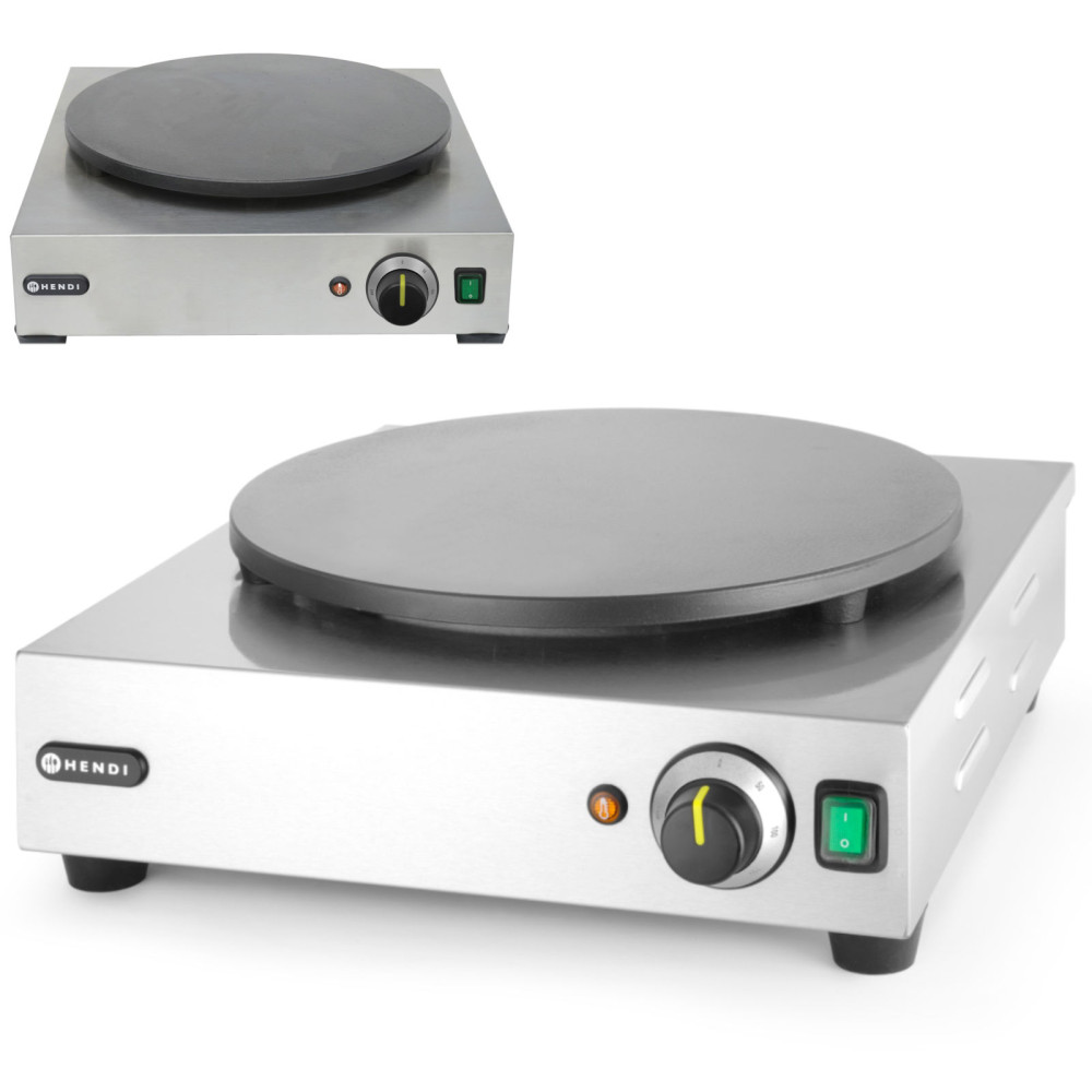 Runder elektrischer Pfannkuchen 40 cm 3000 in - Hendi 212028