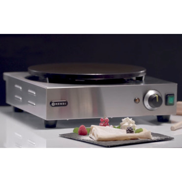 Rund elektrisk pannkaka 40 cm 3000 i - Hendi 212028