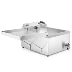 Frigideira fritar máquina de fritura para donuts de peixe com uma prateleira 12 l 3500 W - Hendi 205914