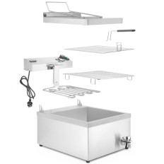 Frituurfrituurbakken machine voor vis donuts met een plank 12 l 3500 W - Hendi 205914