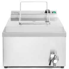 Friteuse à beignets machine à frire des beignets poisson avec étagère 12 l 3500 W - Hendi 205914