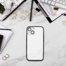 Caso per iPhone 14 W393 incolore con nero