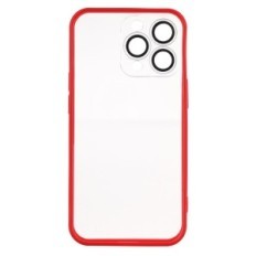 Case voor iPhone 13 pro W393 kleurloos met rood