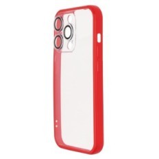 Etui do iPhone 14 PRO W393 BEZBARWNY Z CZERWONYM
