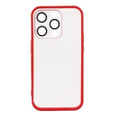 Cas pour iPhone 14 PRO W393 incolore avec rouge