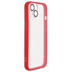 Případ pro iPhone 13 W393 bezbarvý s červenou