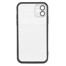 Θήκη για το iPhone 11 W393 άχρωμο με μαύρο χρώμα