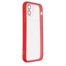 Case for iPhone 11 W393 Väritön punaisella