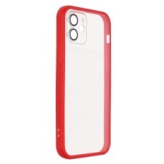 Case for iPhone 12 W393 colorless with red