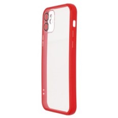 Fall für iPhone 12 W393 farblos mit rot