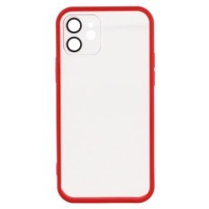 Caso para iPhone 12 W393 incoloro con rojo