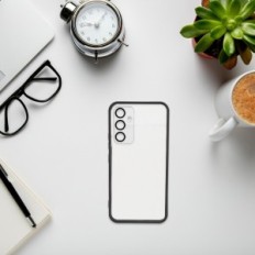 Etui do Samsung Galaxy A54 5G W393 BEZBARWNY Z CZARNYM