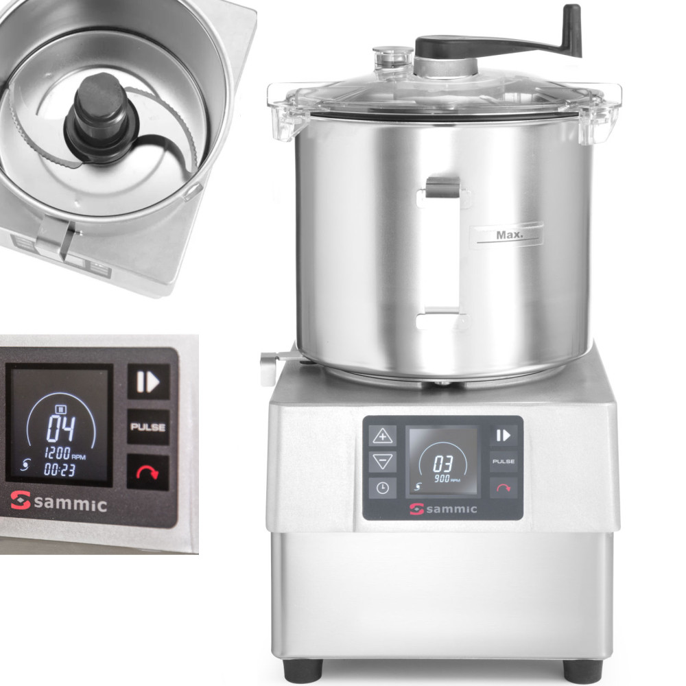 Cutter Emulgator KE-8V zum Schleifen Schleifschleifen 8 L 3000 RP. / min 1500 w - sammic 1050853