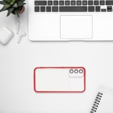 Samsung Galaxy S A34 5G W393 άχρωμο με κόκκινο χρώμα με κόκκινο χρώμα