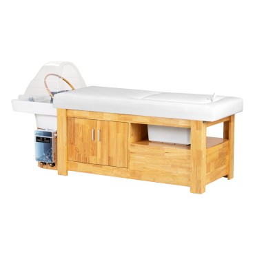 Gabbiano Head Spa Bali Haarwaschliege Weiß — Seitenansicht