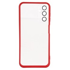 Caso para Samsung Galaxy A14 5G W393 incoloro con rojo