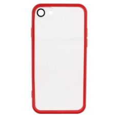 Case voor iPhone 7/8 / SE W393 kleurloos met rood