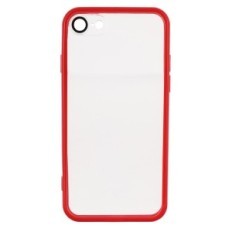 Θήκη για το iPhone 7/8 / SE W393 άχρωμο με κόκκινο χρώμα