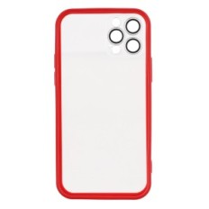 Slučaj za iPhone 12 Pro W393 bezbojan s crvenim