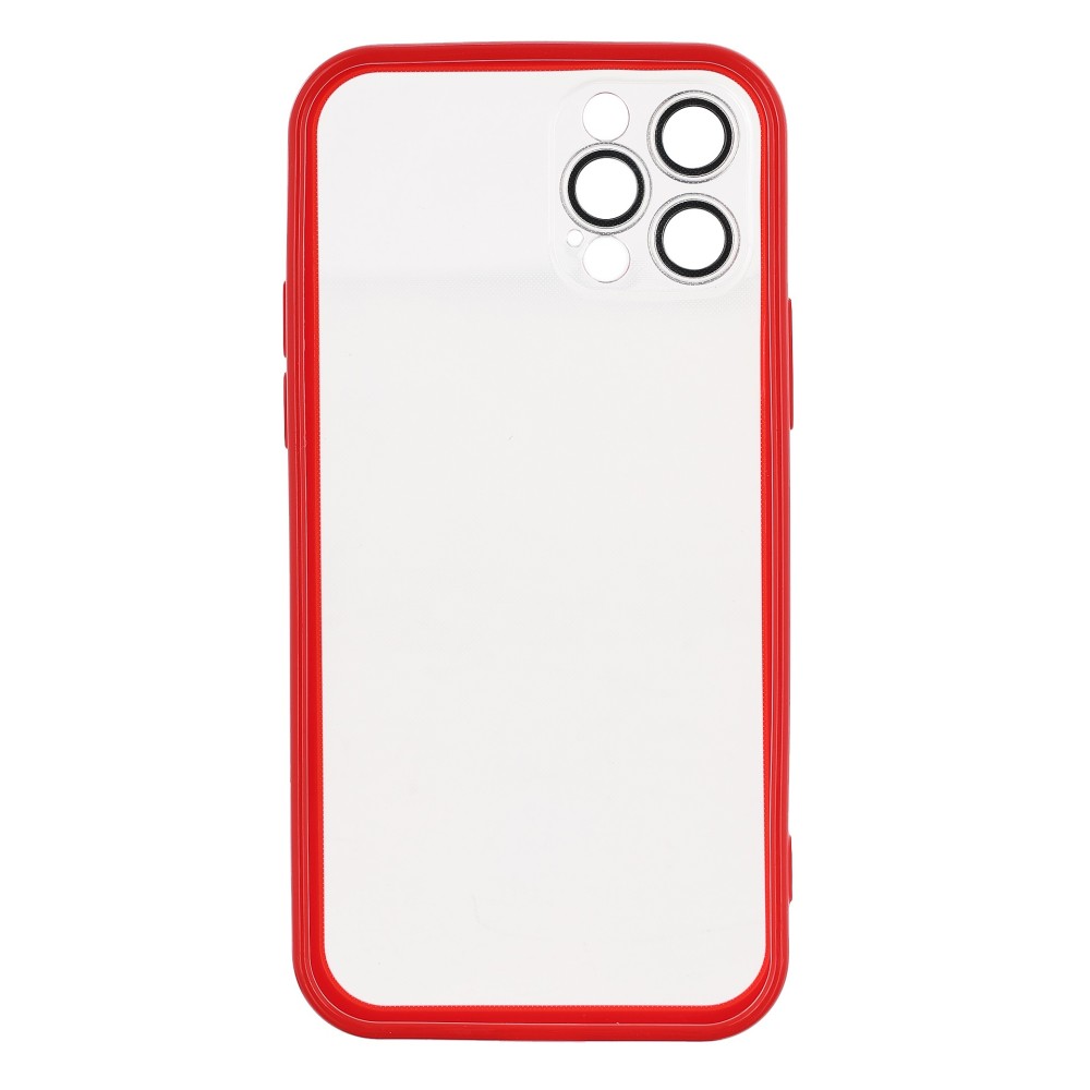 Případ pro iPhone 12 Pro W393 bezbarvý s červenou