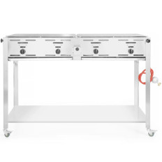 Gas roštilj "Master Quattro" 4 plamenika 22kW mobile - Hendi 154908