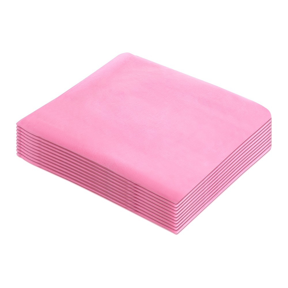 Housse de chaise jetable avec bande élastique, 10 pcs, rose