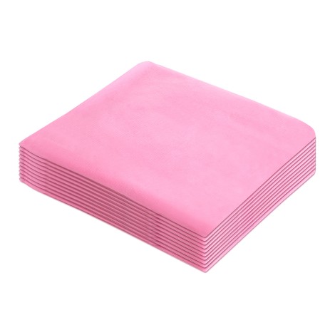 Disposable chair cover with elastic band, 10 pcs. pink