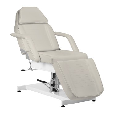 Sillón hidráulico cosmético v2 210 color sal marina — vista lateral