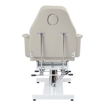 Sillon hydraulisk kosmetikstol v2 210 havsalt — bagfra
