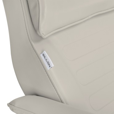 Sillon hidraulikus kozmetikai szék v2 210 sea salt - magassága állítható, dönthető — közeli kép a kartámaszról