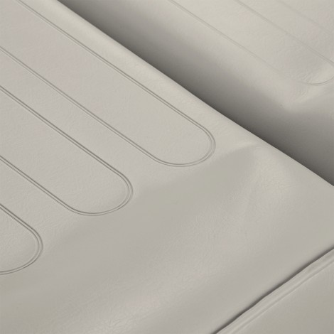 Cadeira cosmética hidráulica Sillon v2 210 sal marinho — close-up do assento