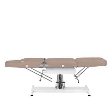 Sillon hydraulic cosmetic chair v2 210 modern brown — side view