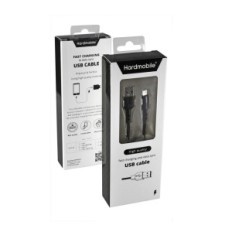 USB kabel - Munja 2.4A 1m crna