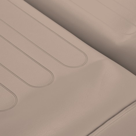 Sillon hydraulisk kosmetikstol v2 210 moderne brun — nærbillede af sæde