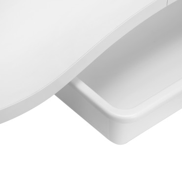 Table pliante 4031 blanche avec sac — gros plan surface