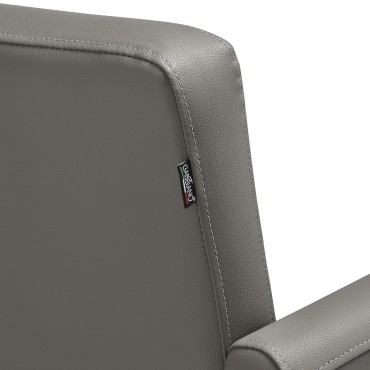 Gabbiano Mataro kappersstoel grijs — detail rugleuning