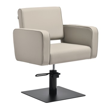 Gabbiano Bilbao Friseurstuhl grau-beige