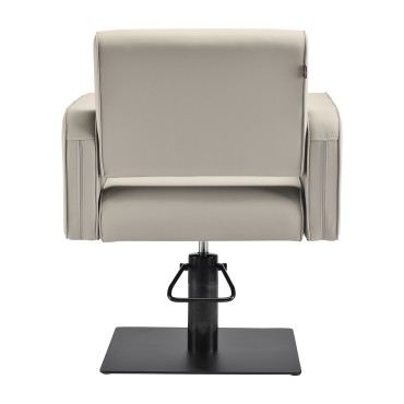 Sillón de peluquería Gabbiano Bilbao gris-beige — vista trasera