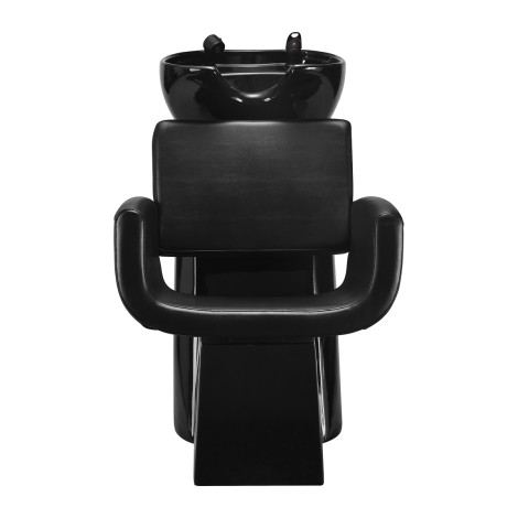 Unité de lavage coiffure Gabbiano Mataro noire — vue de face