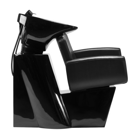 Unité de lavage coiffure Gabbiano Mataro noire — vue latérale