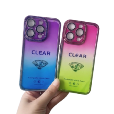 Caso para iPhone 12 Pro W398 azul-rosa