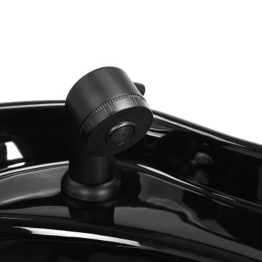 Unità lavaggio parrucchiere Gabbiano Mataro Marrone — primo piano della maniglia