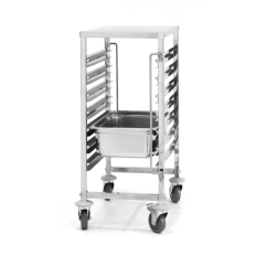 Trolley transportēšanai konteineru 7 x gn 1/1 ar darba virsmu - Hendi 810668