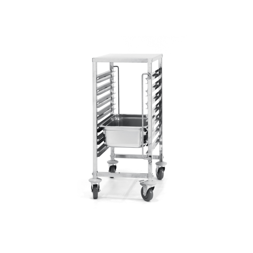 Trolley transportēšanai konteineru 7 x gn 1/1 ar darba virsmu - Hendi 810668